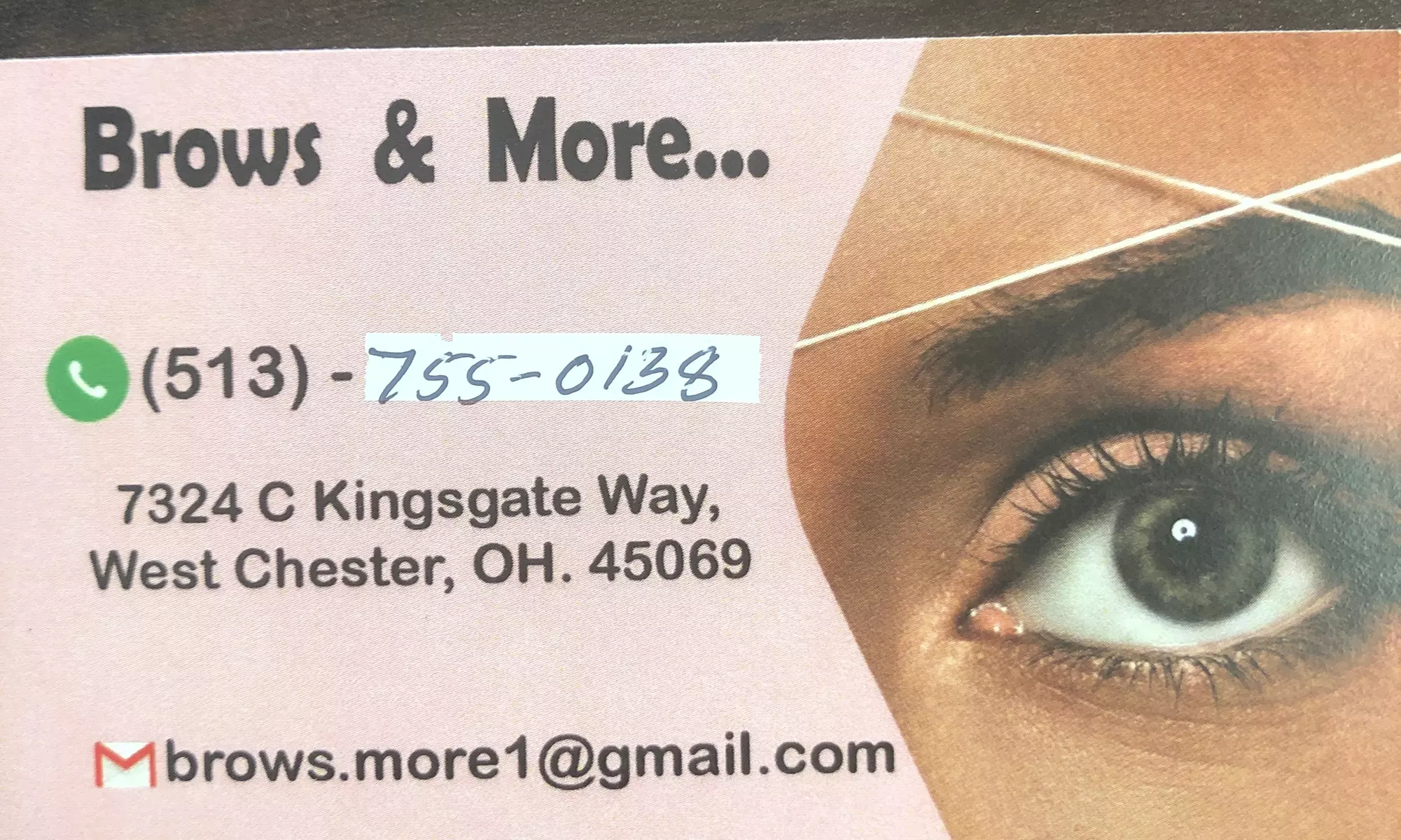 Discover Brows & More's precise eyebrow threading and smooth leg waxing with up to 50% off - Primary Image