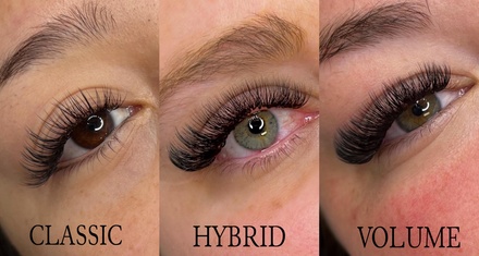 Full Set of Classic Eyelash Extensions - Blooming Beauty Studio+Salon Lashes & Brows - Waxing