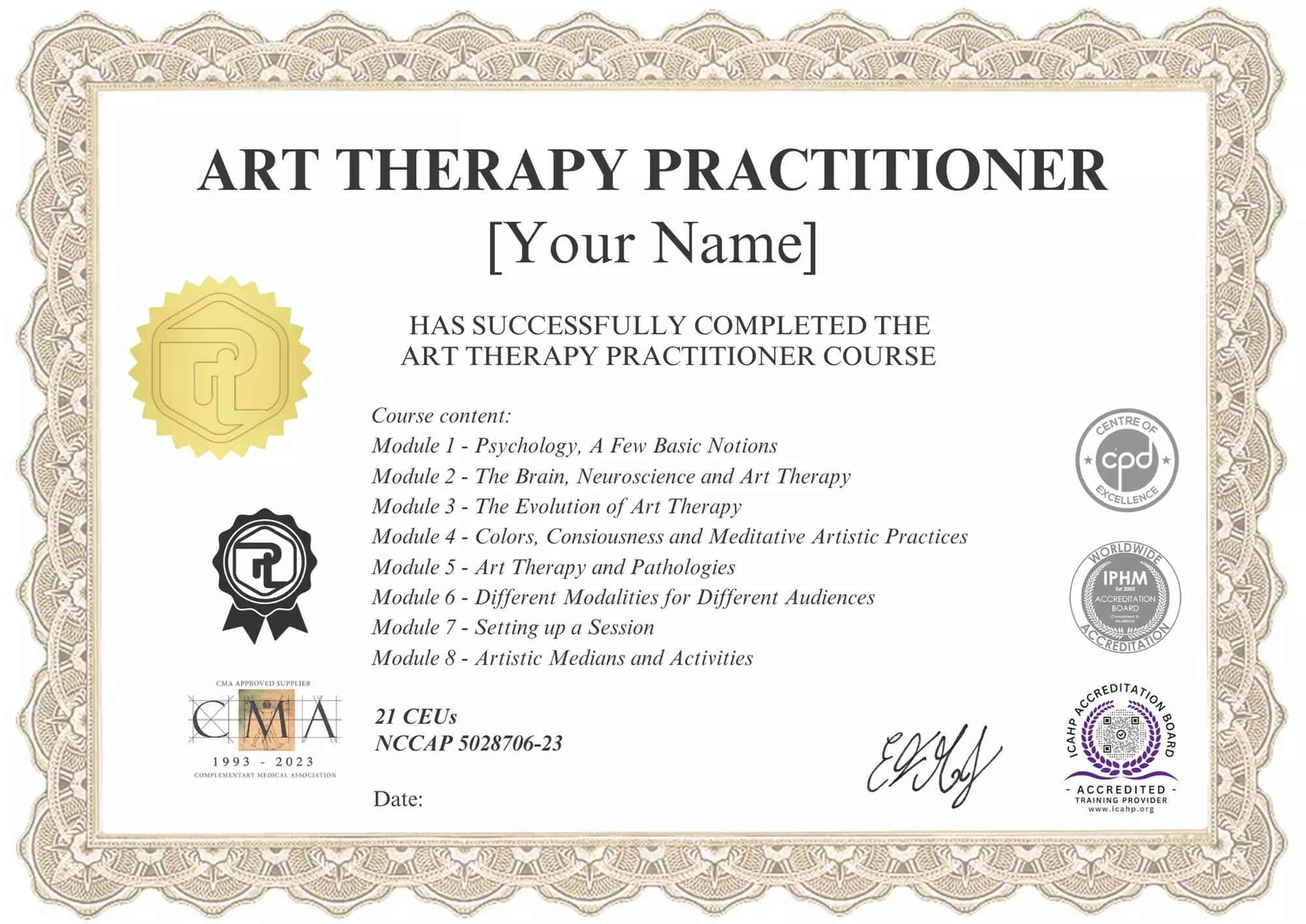 Online Art Therapy Practitioner Certification Course