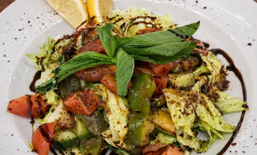 Image 7: Mediterranean  Delicious Pizza  or Shawarma / Man'oushe Breakfast