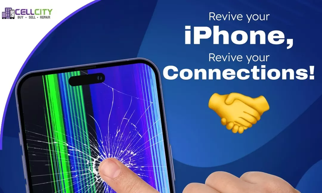 Experience Cell City's premium iPhone screen replacements with free protector, covering various models and offering up to 48% off. - Second Medium
