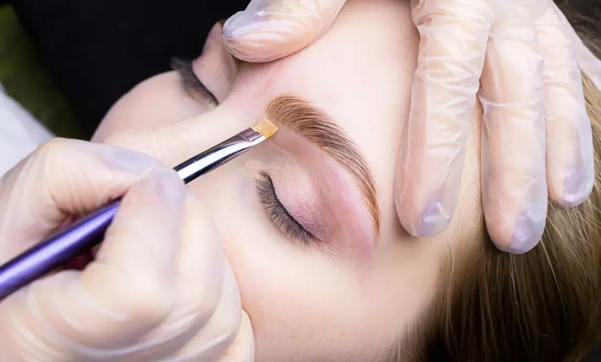 Image 1: Get Perfect Eyebrow Shaping and Tinting Package w/ Optional Lamination