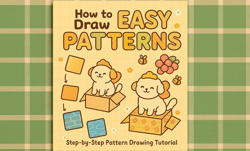 Image 1: 32-Page Digital Coloring Book with Tutorials for Drawing Patterns