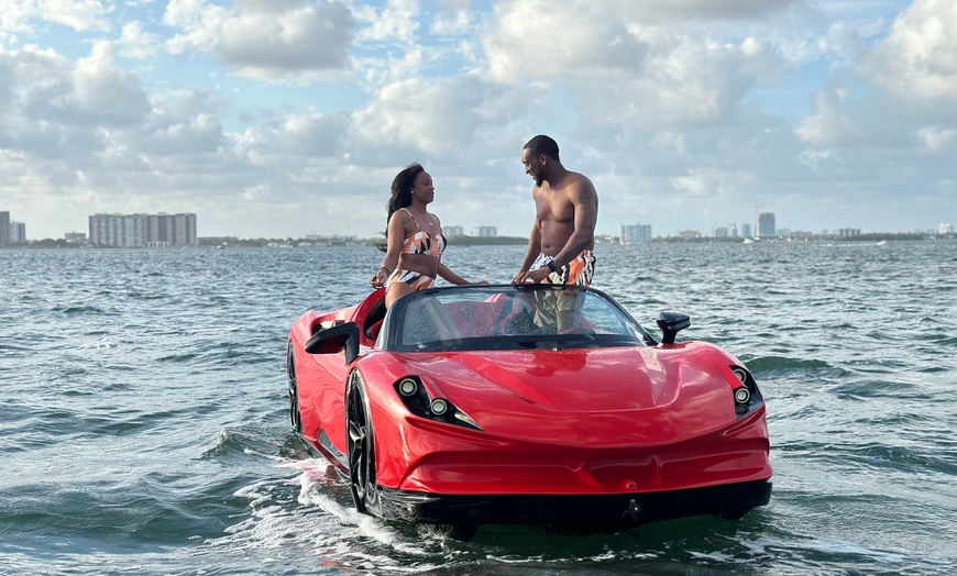 Image 2: Jetcar + Opt Jetski Adventure & Boat Ride w/w/o $250 Due at Check-in
