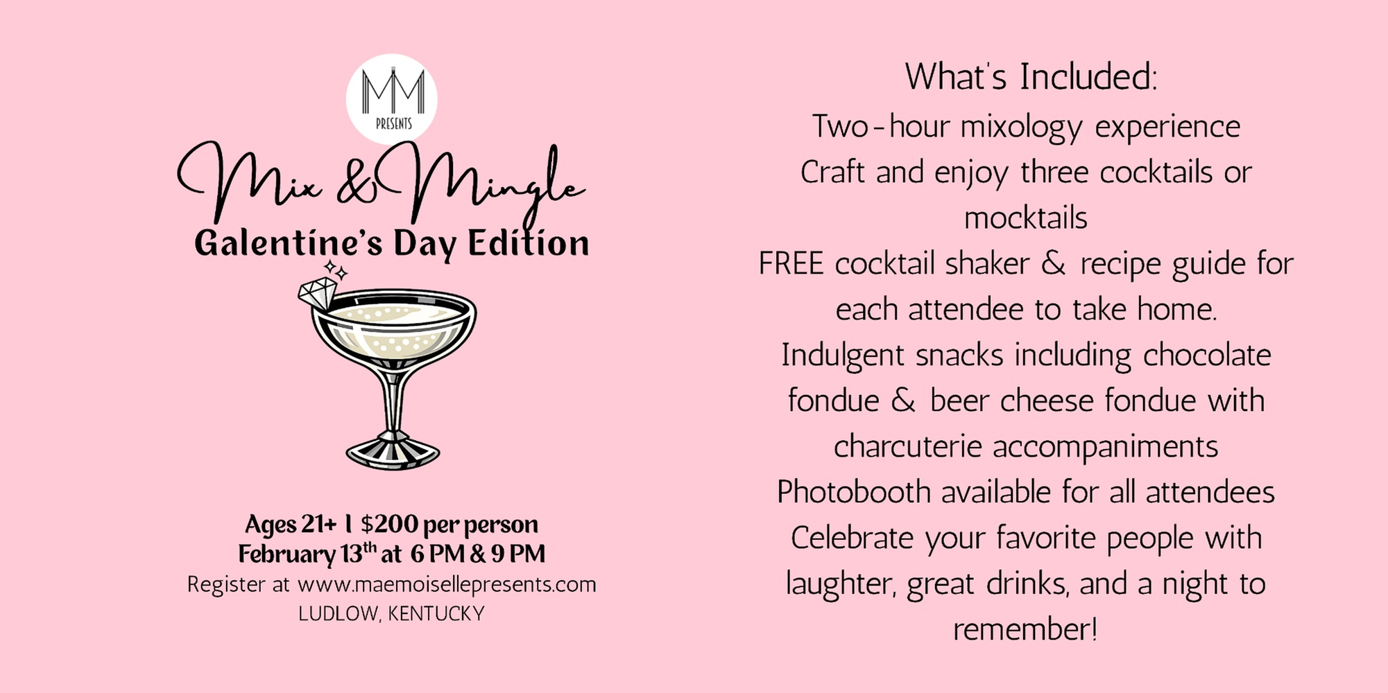 Mix and Mingle: Galentine's Day Edition! on February 13