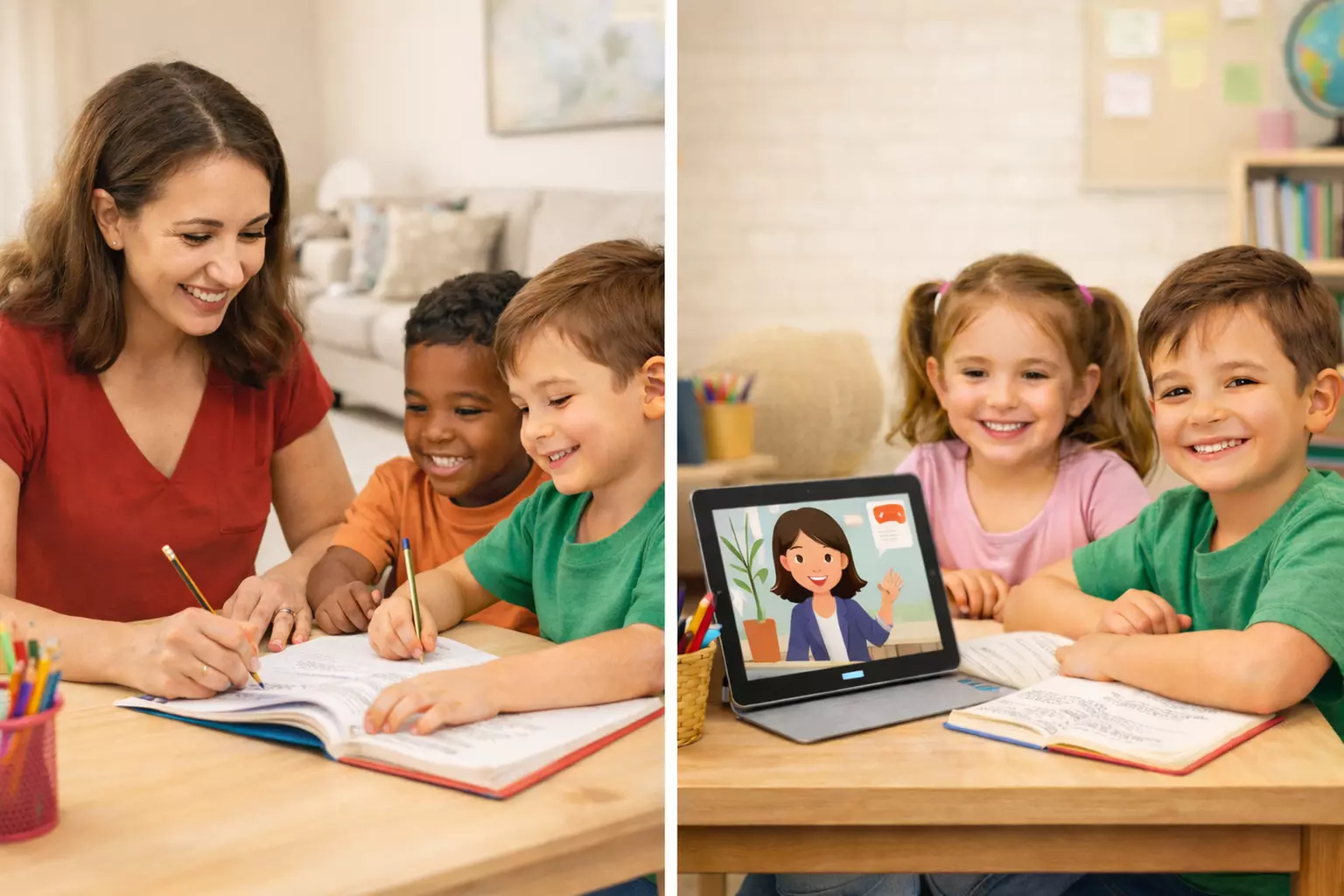 Mobile & Online Tutoring Sessions with Sibling Option