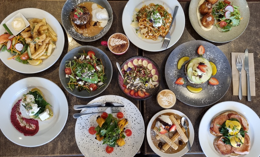 Image 1: Two-Course for Two or Three-Course Dinner w/ Wine for Two or Four