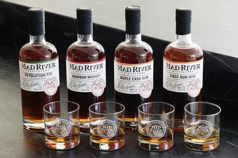 Explore Mad River Distillers' hard alcohol tasting with unique options and save up to 35% - Primary Image