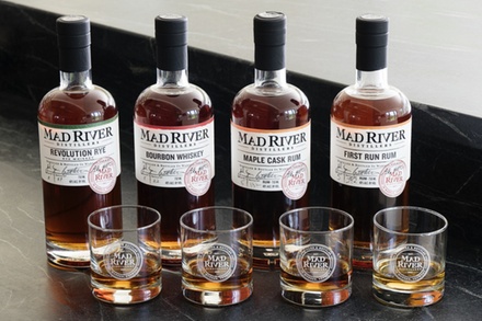 Tasting for Two with Metal Shot Glass - Mad River Distillers