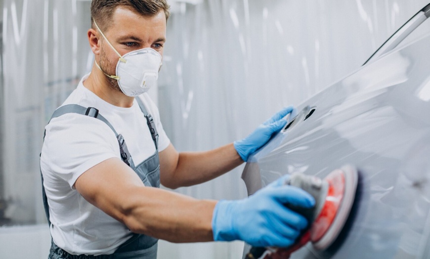 Image 1: Redressage, réparation de rayure profonde, préparation et peinture