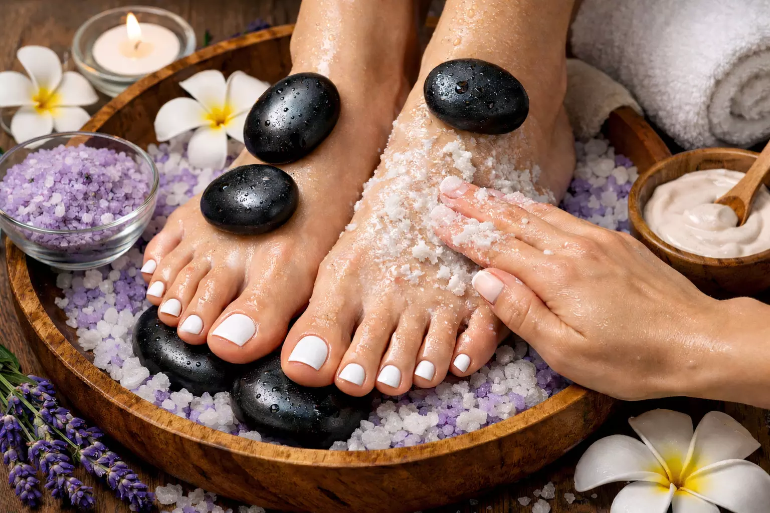 Signature Pedicure: Deep Care, Relaxation & Polished Finish for Feet