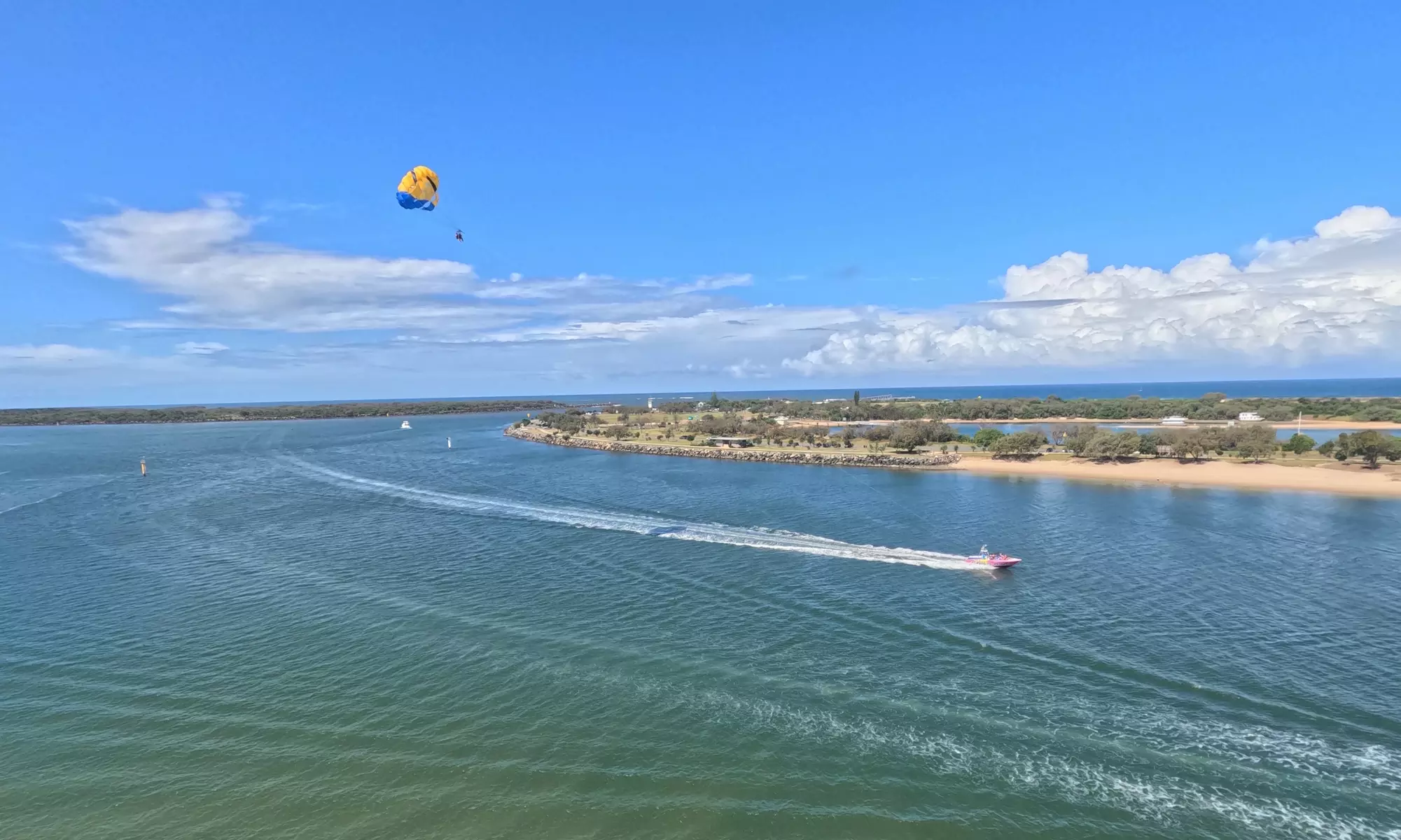 Soar to New Heights with Tandem Parasailing Adventure!
