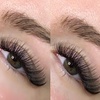 Image 1: Full Set of Eyelash Extensions with 3D or 6D Volumes and Two Week Fill