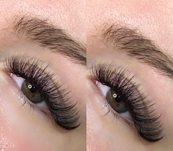 Full Set of Eyelash Extensions with 3D or 6D Volumes - Billion Dollar Blinks LLC