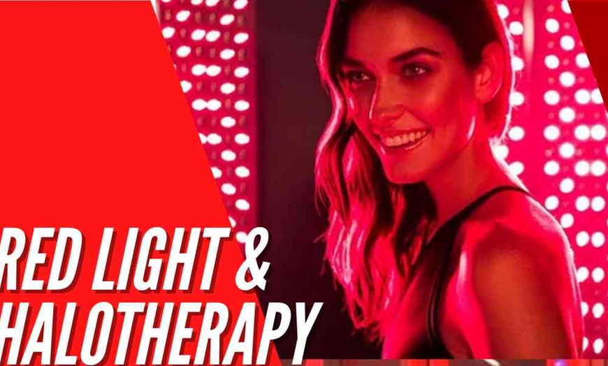 Image 1: One Elite Vitality Booth Infrared Sauna Session with Optional Add-On