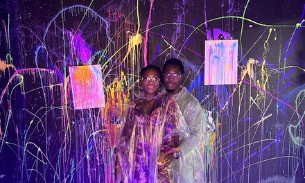 1 Hour Neon Splatter Room for 1 Person - Studio 18 Art Gallery Columbus, OH