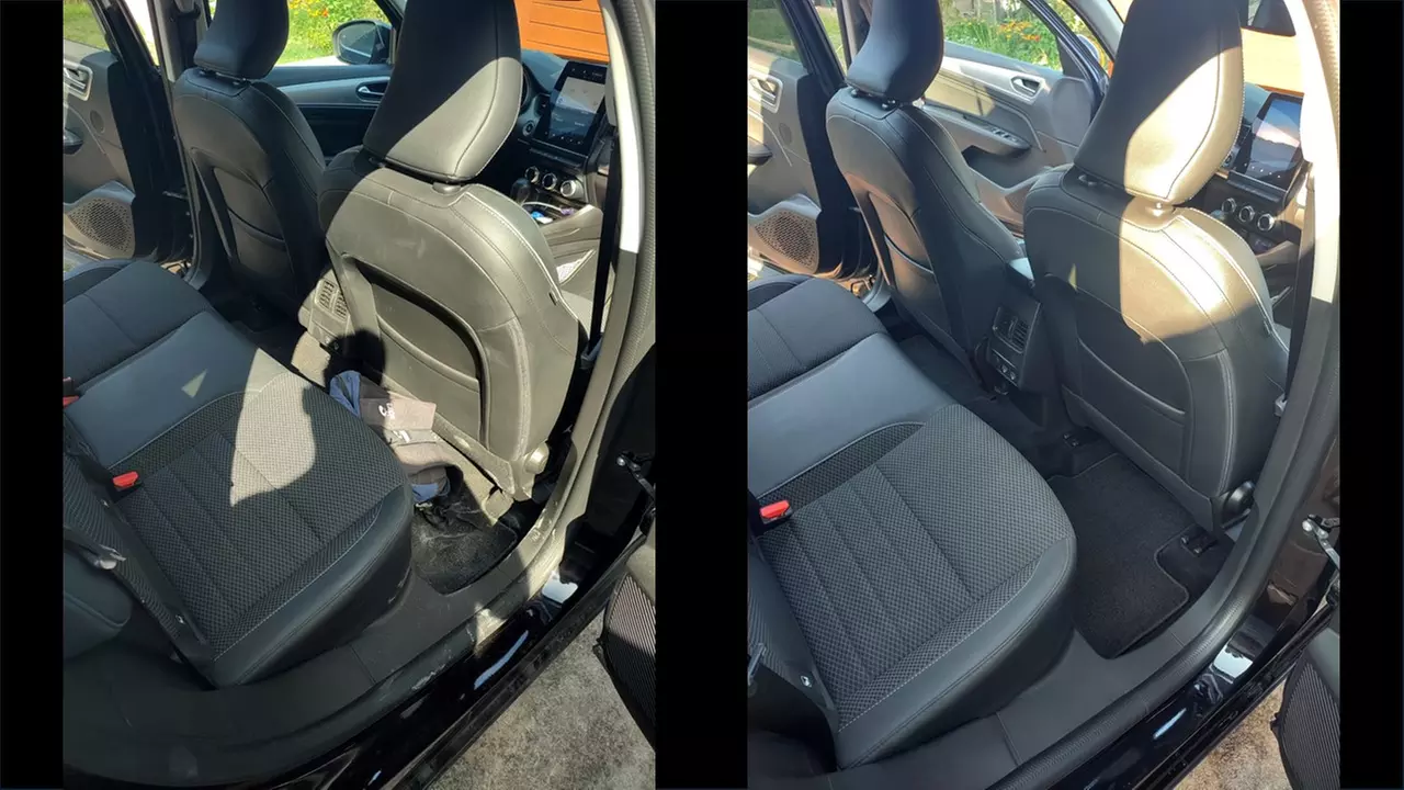 Nettoyage automobile intérieur complet avec shampoing des sièges