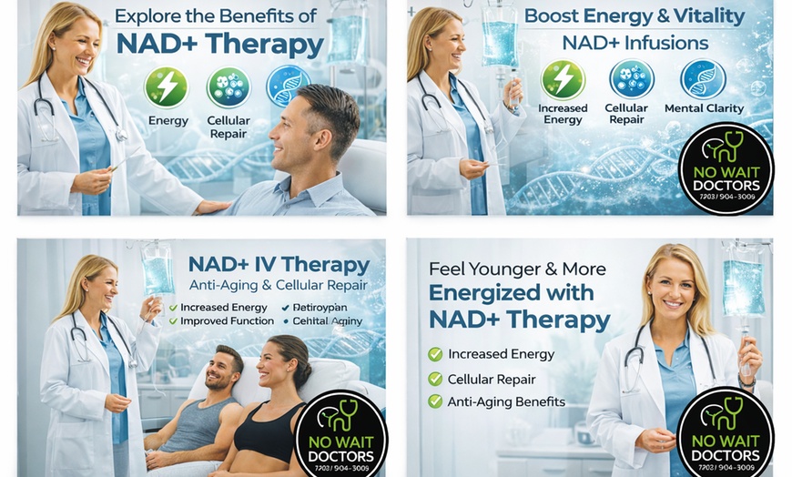 Image 2: Boost Energy & Wellness with NAD Injections at Nowaitdoctors