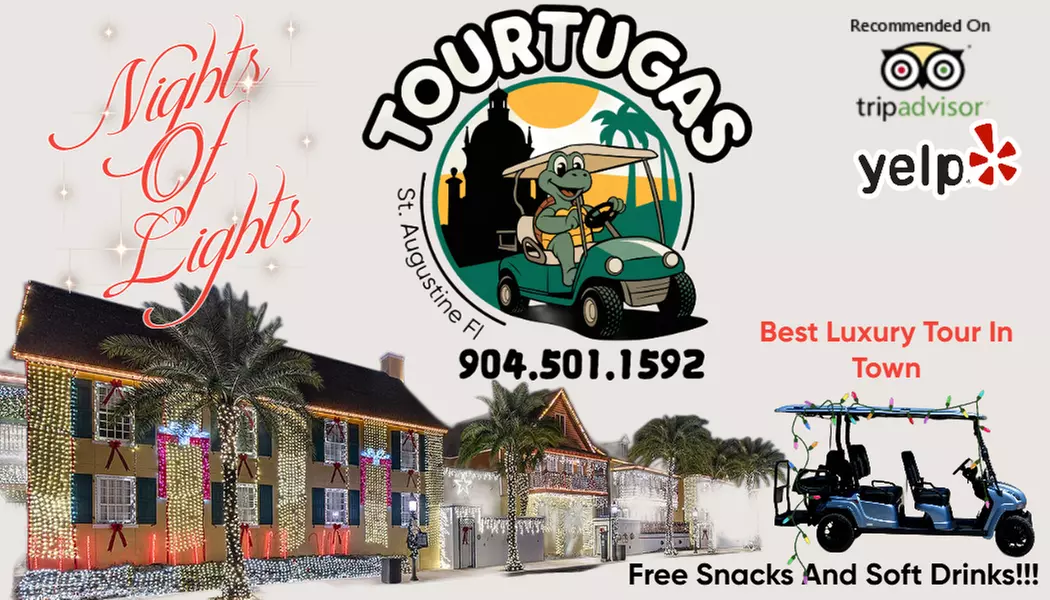 Nights of Lights Celebration Tour w/ Tourtuga Tours in St. Augustine