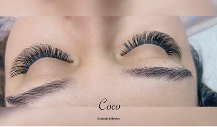 Classic Full Set of Japanese premium cashmere. (70pc per eye)New client only  - Coco Eyelash&Brows