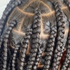 Image 3: Hip-Length Knotless Braids Jumbo, Large Medium, Smedium