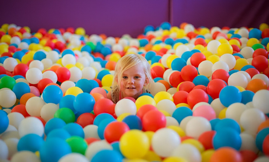 Image 10: Admission for One to Indoor Playground with Sandbox, Slides, and More
