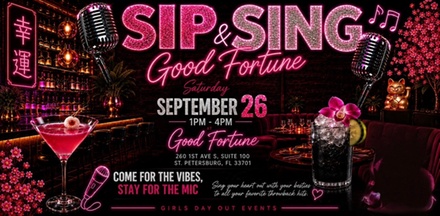 One Ticket - General Admission - September 26 at 1 PM - Sip Sing Dance - St. Petersburg