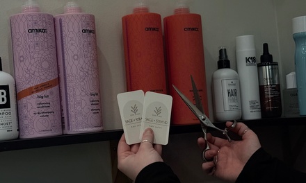 Haircut with Shampoo and Blowout - Sage Strand Salon