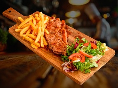 For 2: 10oz Sirloin Steak With Chips and a Glass of Wine or Beer Each; must be 18 or older with a valid ID for alcohol - Prestige Butchers & Grill