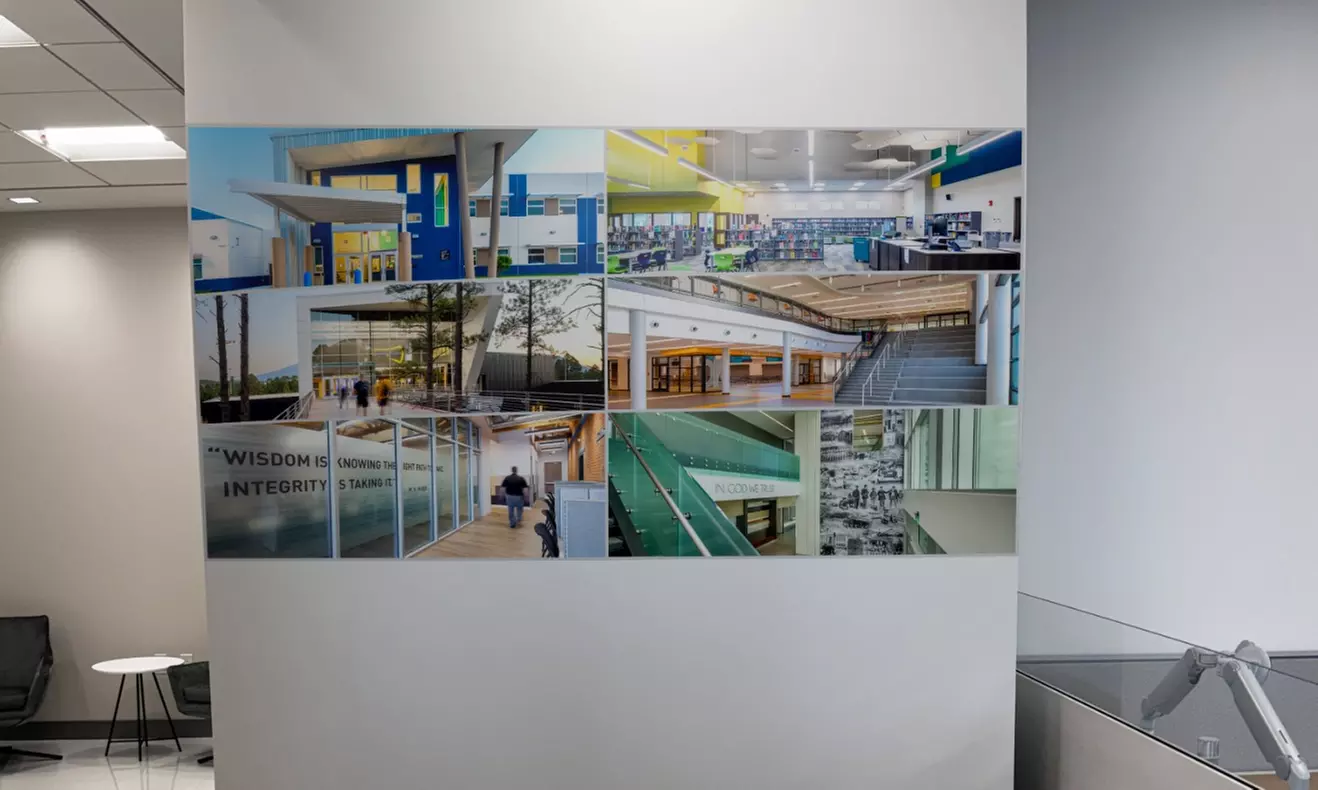 Interior Mural Installation with Vertical Wall Printer: 4’x3’ or 5’x6’