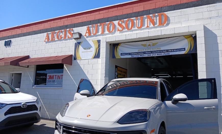 Image 1: Up to 42% Off on Automotive Window Tinting at Aegis Auto Sound