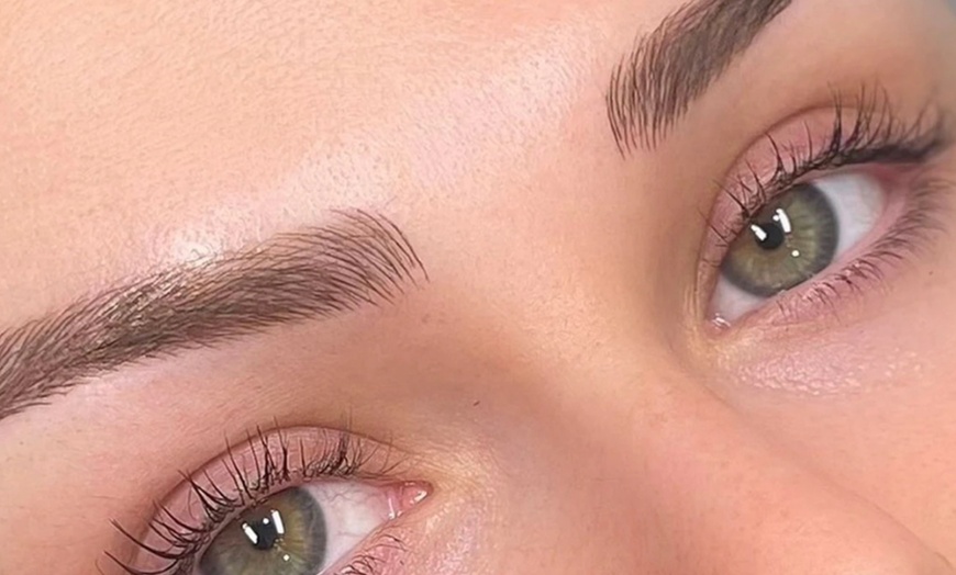 Image 3: One 3D Microblading Session w/ Or w/O Touchup, Eyeliner Upper Only
