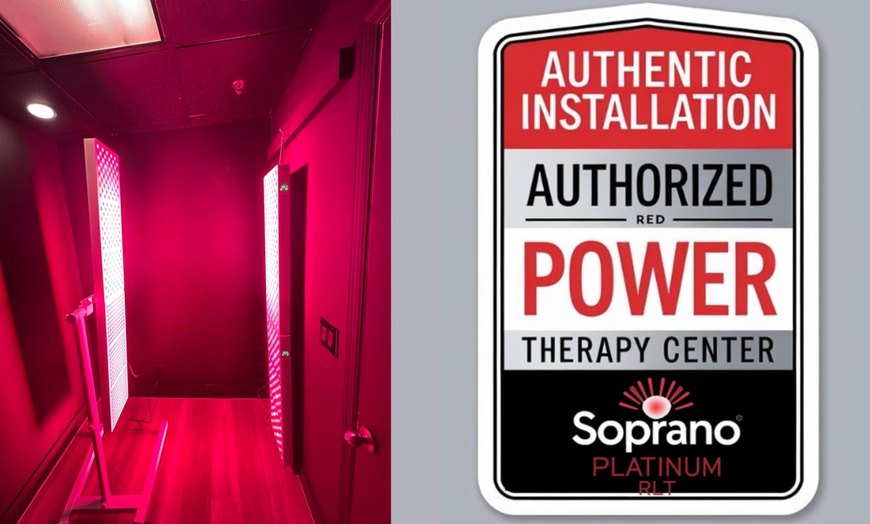 Image 2: Single Visit, 5 or 10 Pack of  7 Wavelengths Red Light Therapy Room