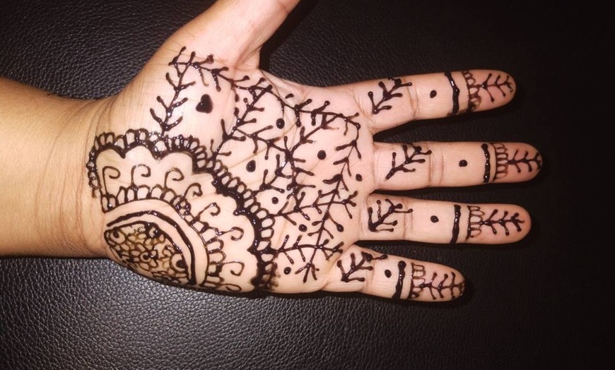 Image 10: Henna Hand for Cultural Elegance!
