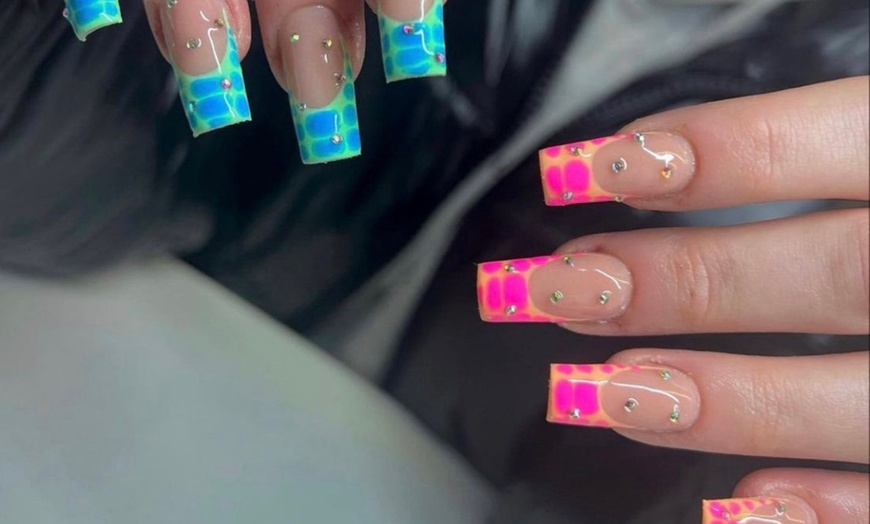 Image 6: Gel X Set with Russian Manicure Prep & Custom Nail Art