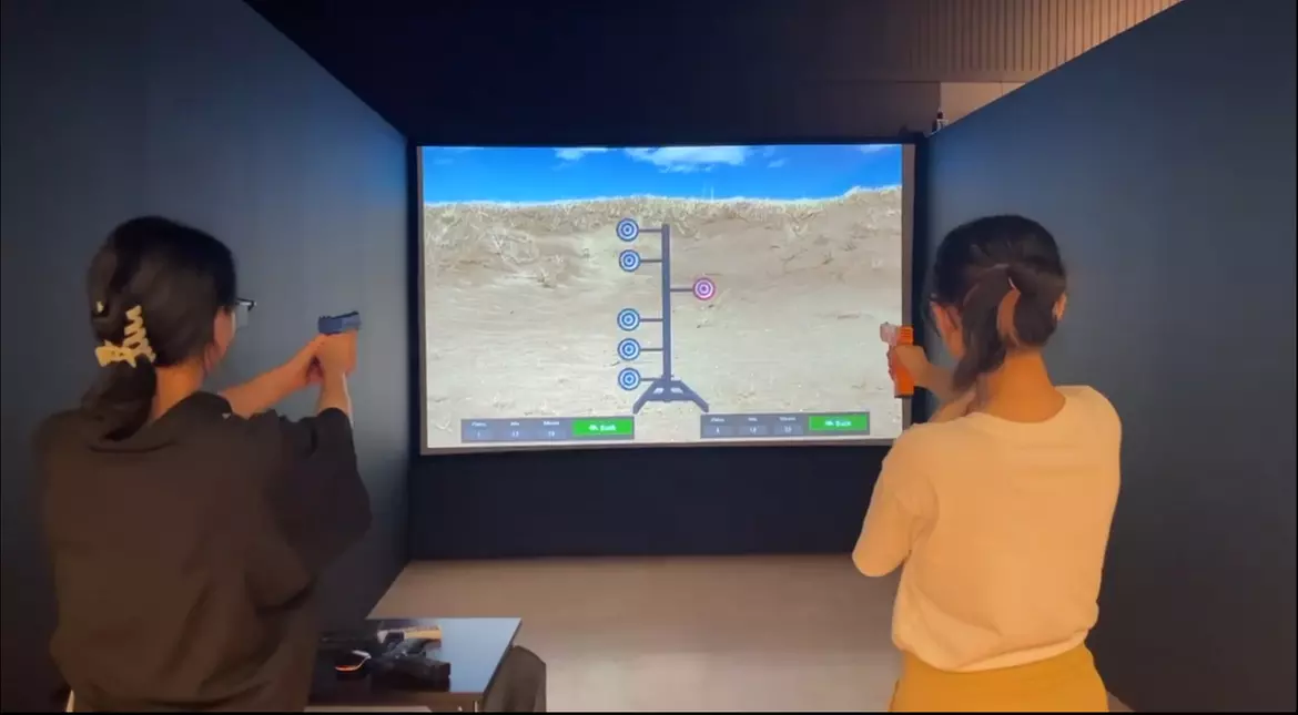 Simulated Shooting Range for 2 People