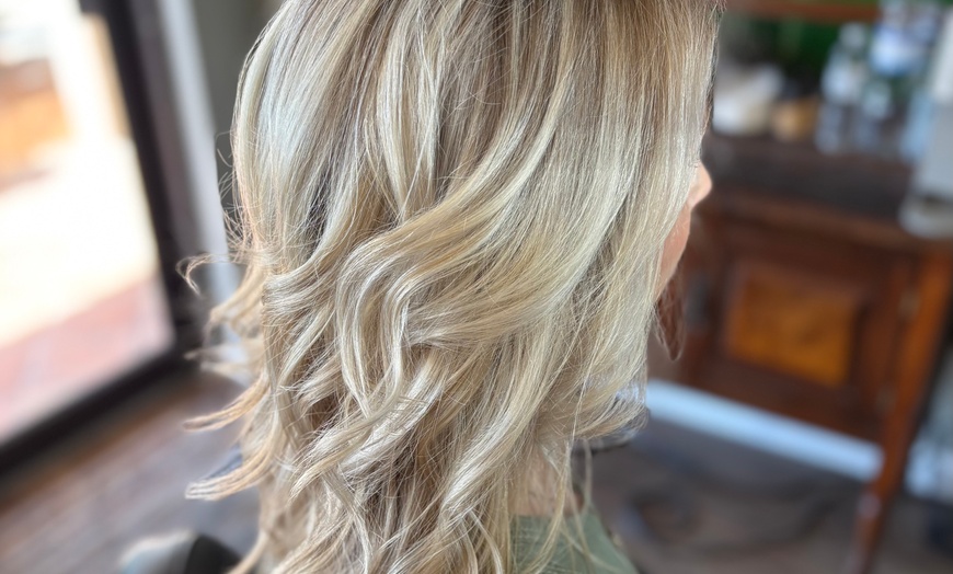 Image 1: Up to 50% Off on Salon - Hair Color / Highlights - Roots at Divine One Salon
