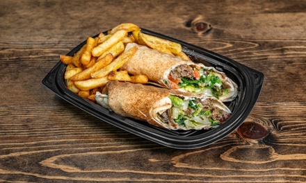 Small hummus sampler platter - Hummus Hut