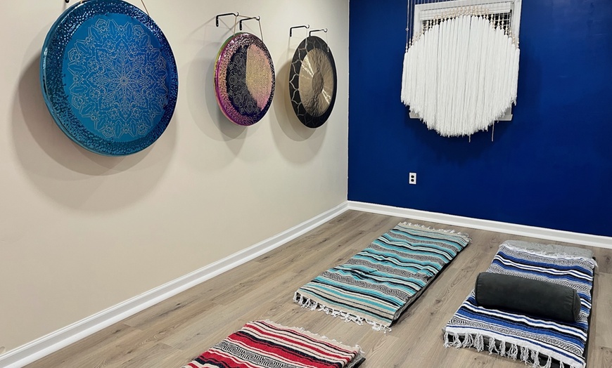 Image 2: Relax with One or Three 60-minute Gongs Bath Healing Private Sessions