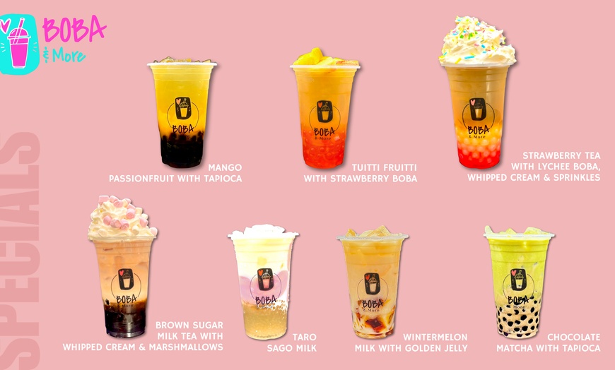 Image 3: Two or Four Bubble Teas or Boba Ice Creams with Choice of Toppings