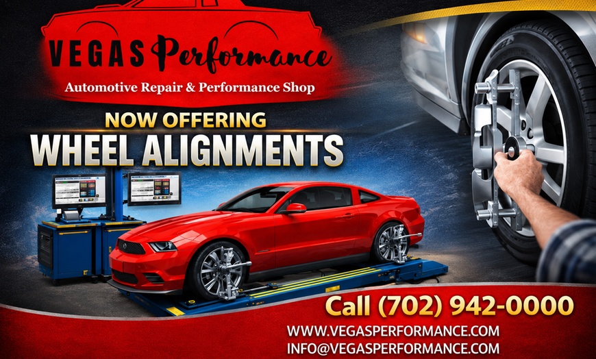Image 2: Professional 2-Wheel Alignment for Straight Tracking & Tire Life