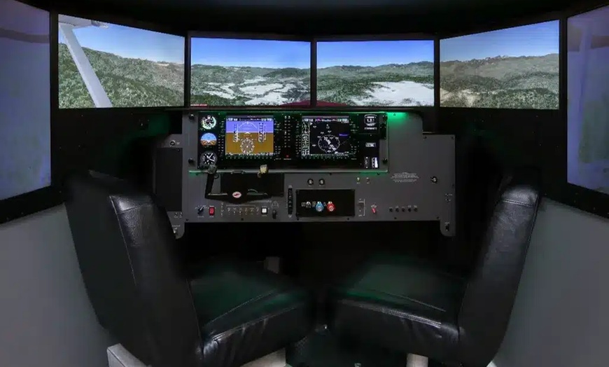 Image 1: Unlock Your Inner Pilot – Experience the Redbird Flight Simulator 