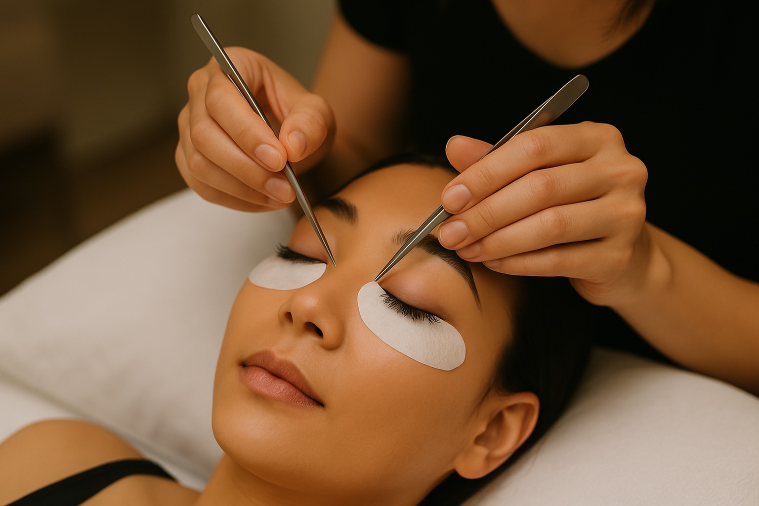 Stunning Full Set Lash Extensions for a Glam Look