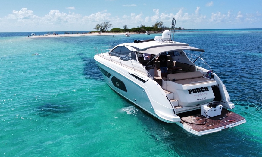 Image 10: 3 or 4 Hr Lux 47' Azimut Yacht: Sandbar, Swim, & More Ft. Lauderdale