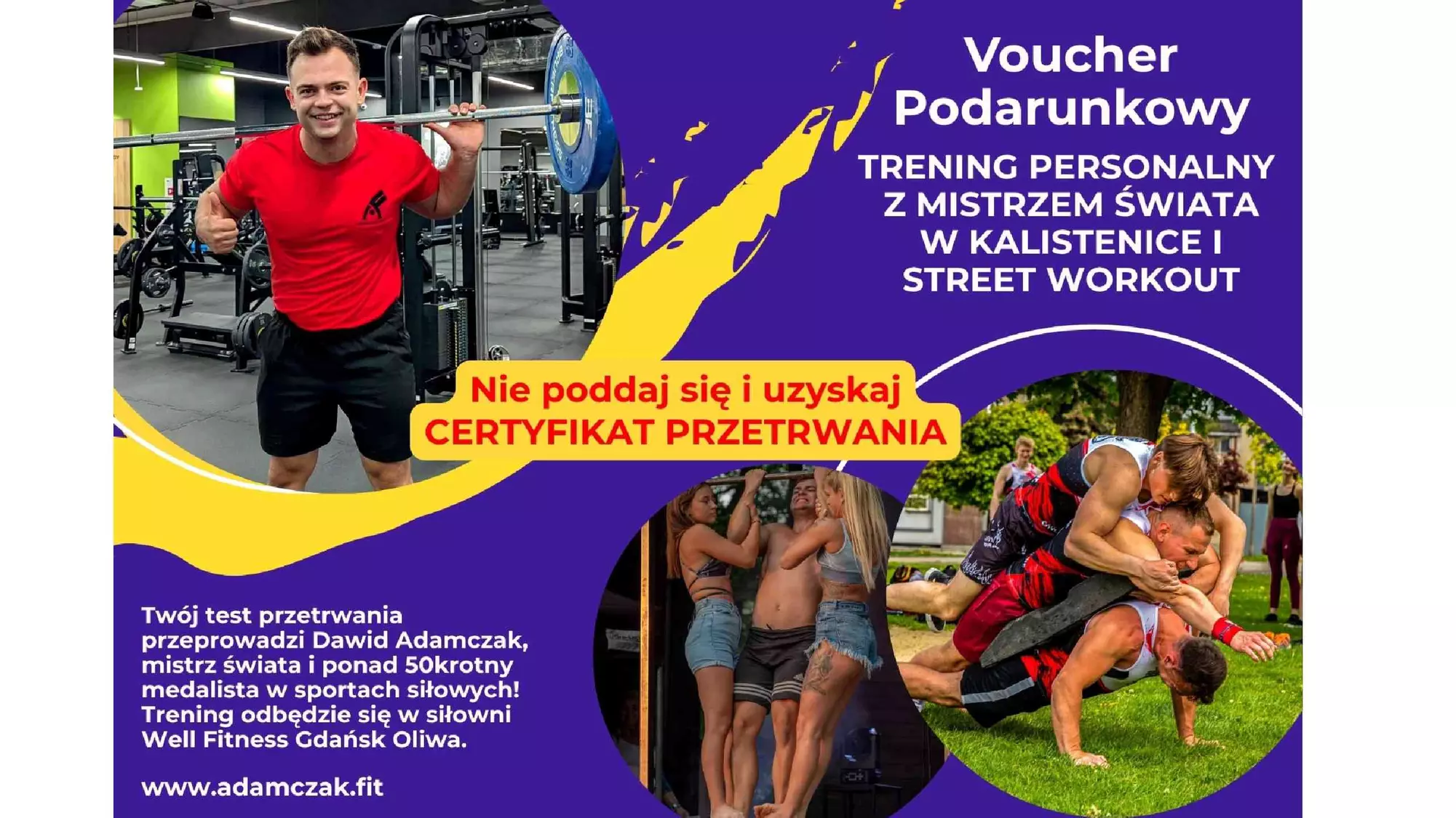 Trening personalny z mistrzem świata w kalistenice i street workout