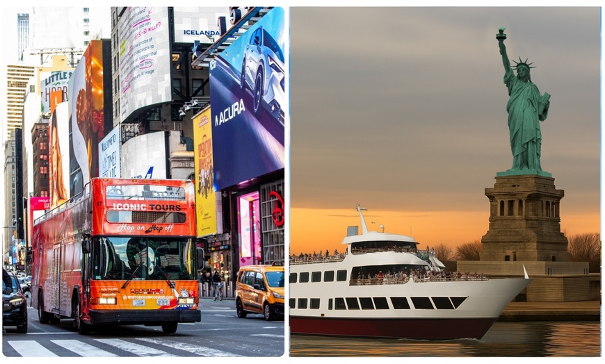 Image 3: 3 Tours-1 Pass: Guided NYC Bus, Liberty Statue Cruise & Walking Tour
