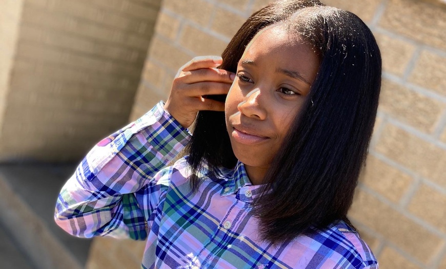 Image 2: Get Glossy Hair with Silk Press and Protein or Steam Treatment 
