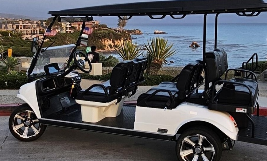 Image 3: Enjoy Golf Cart Rental in Newport Beach: 2 Hours for 4 or 6 People