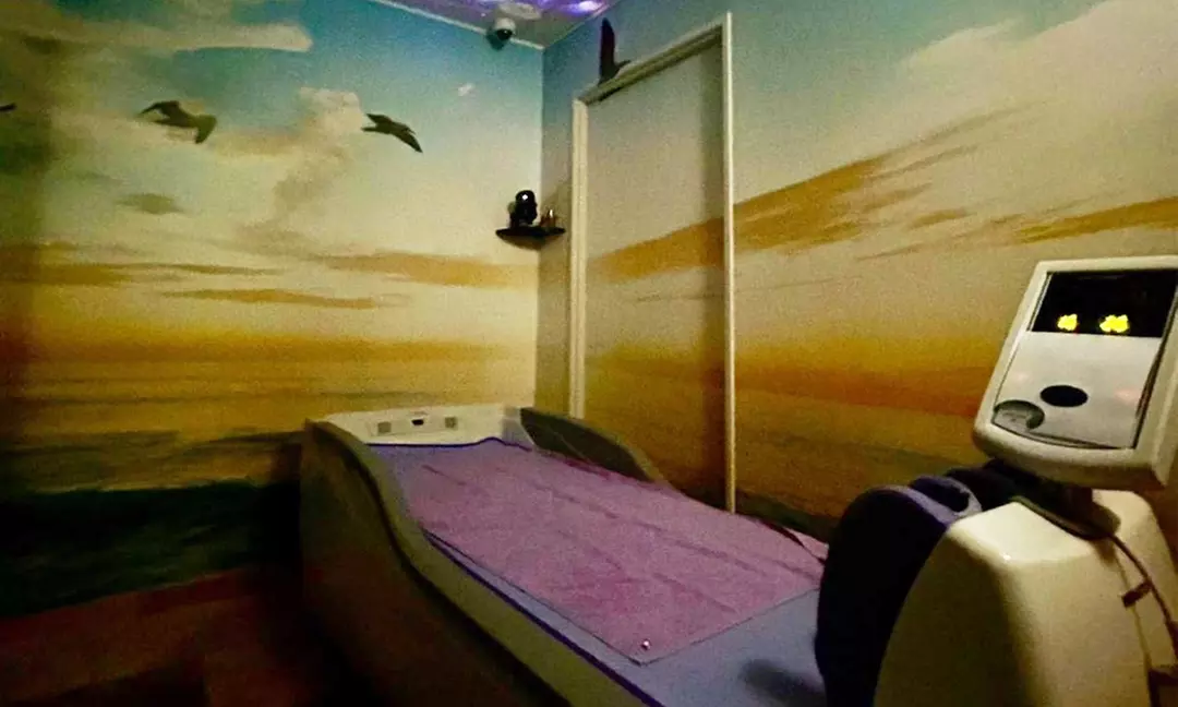 Massage sur lit hydromassant avec Bulma