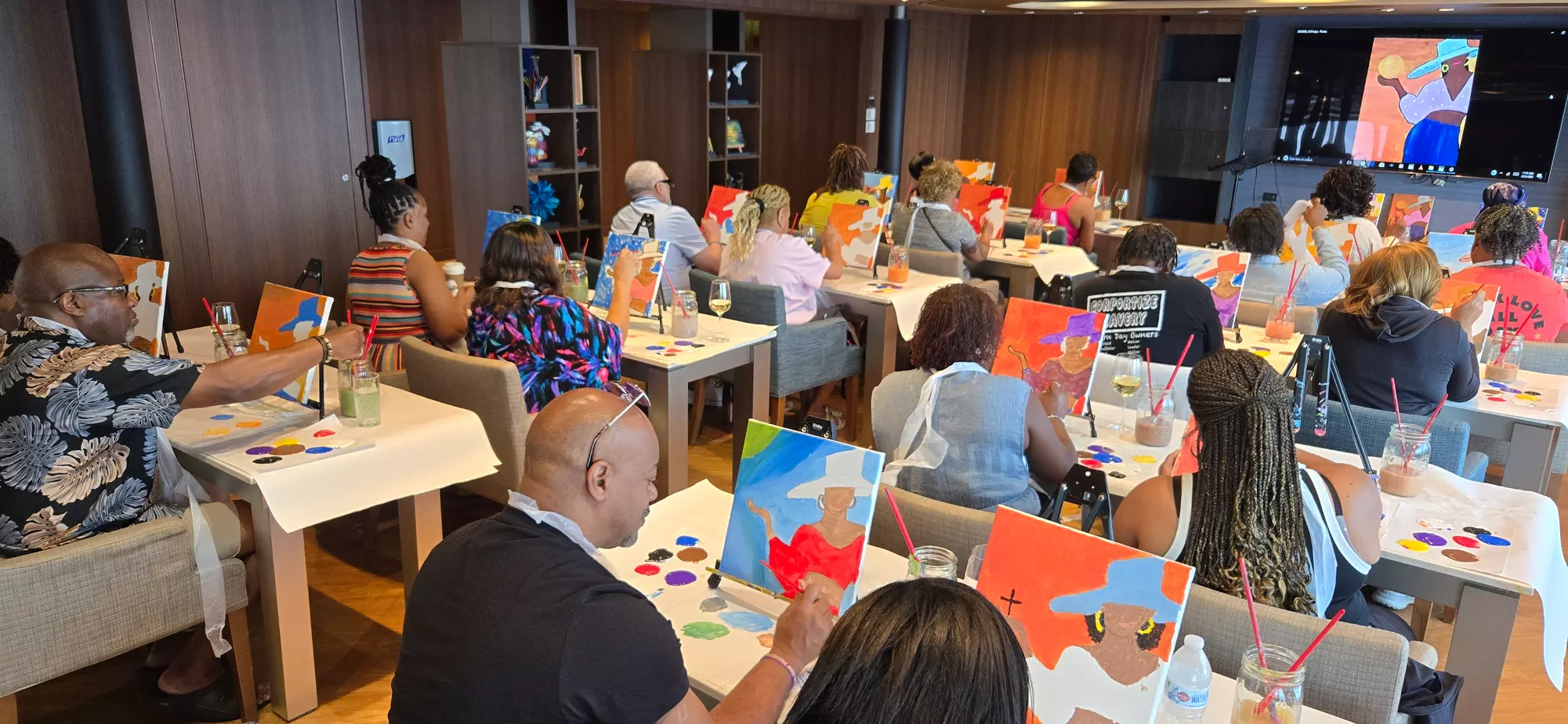 Show Your Creativity with a 2 Hour Paint Party for Up to 20 People at Part-time Picasso